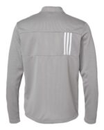 Men's 3-Stripes Double-Knit Quarter-Zip Pullover - Image 4