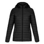 Ladies Lightweight Puffy Jacket with detachable hood