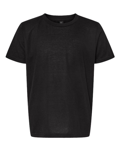 Youth Deluxe Blend T-Shirt — Black (front) Youth Deluxe Blend T-Shirt - Image 1