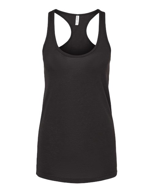 Women’s Racerback Blend Tank — Black (front) Women’s Racerback Blend Tank