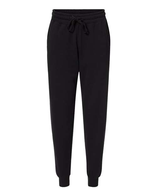 Women’s California Wave Wash Sweatpants — Black (front) Women’s California Wave Wash Sweatpants