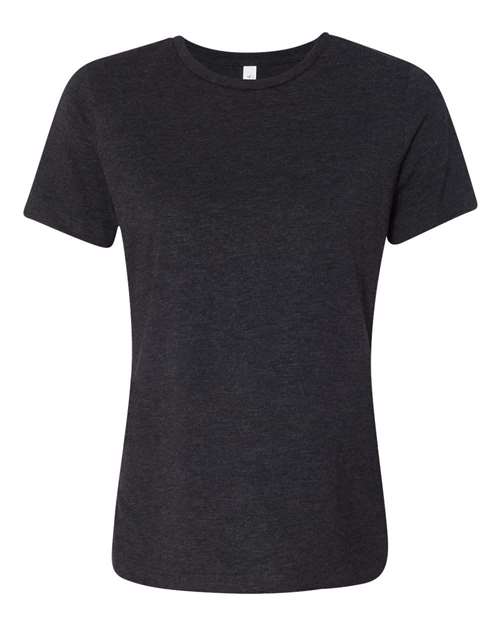 Women’s Relaxed Fit Triblend Tee — Charcoal Black Triblend (front) Women’s Relaxed Fit Triblend Tee - Image 1