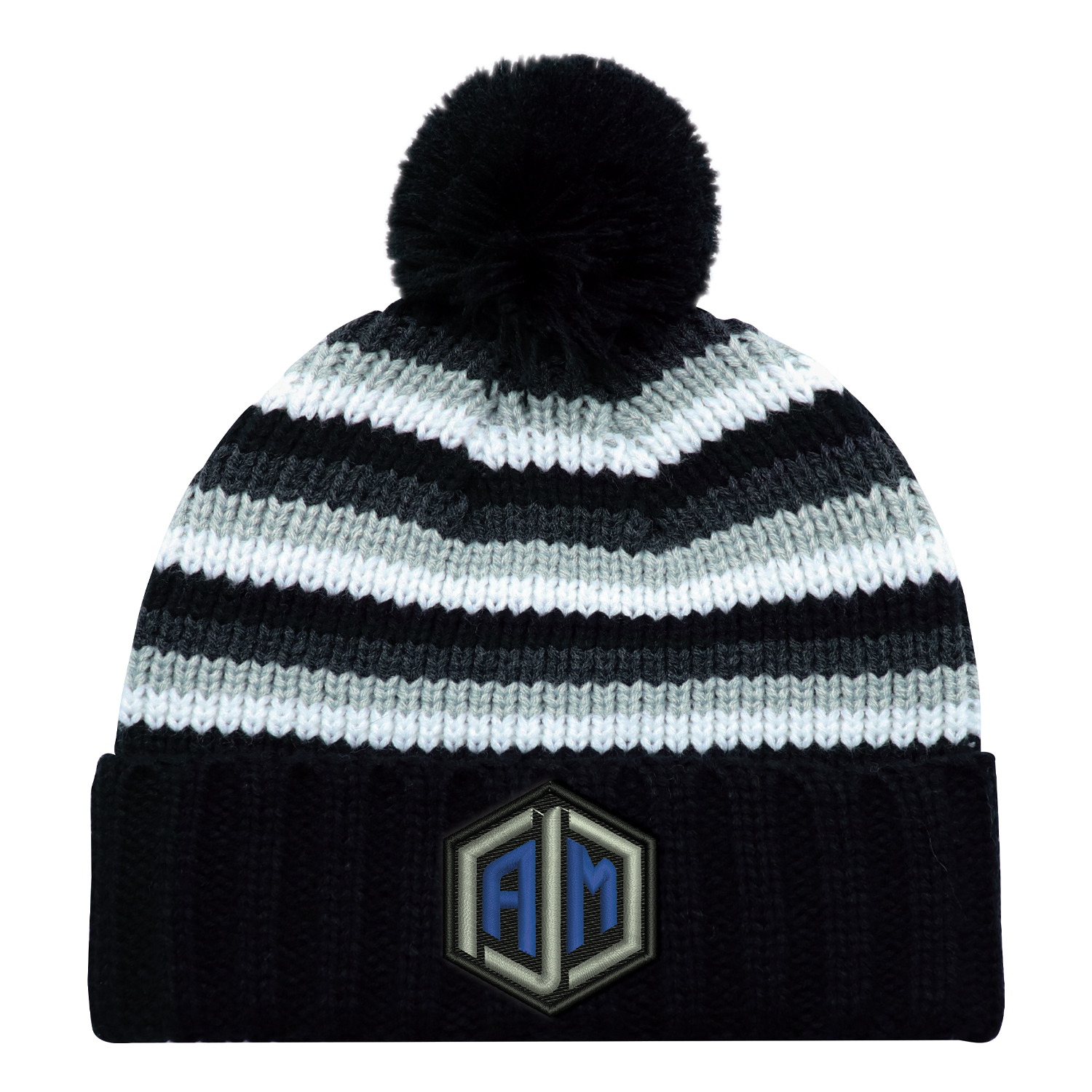 Acrylic Cuff Toque (Pom Pom 8cm) Chunky knit Acrylic Cuff Toque (Pom Pom 8cm)