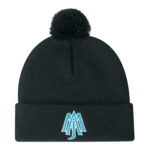 Acrylic Cuff Toque (Pom Pom 6cm)
