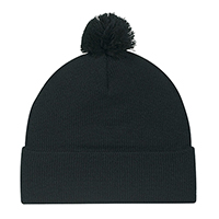 Acrylic Cuff Toque (Pom Pom 6cm)