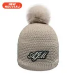 Acrylic / Polyester Micro Fleece Board Toque (Faux Rabbit Pom Pom 12cm, Women's)