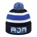 Acrylic Cuff Toque (Pom Pom 8cm)