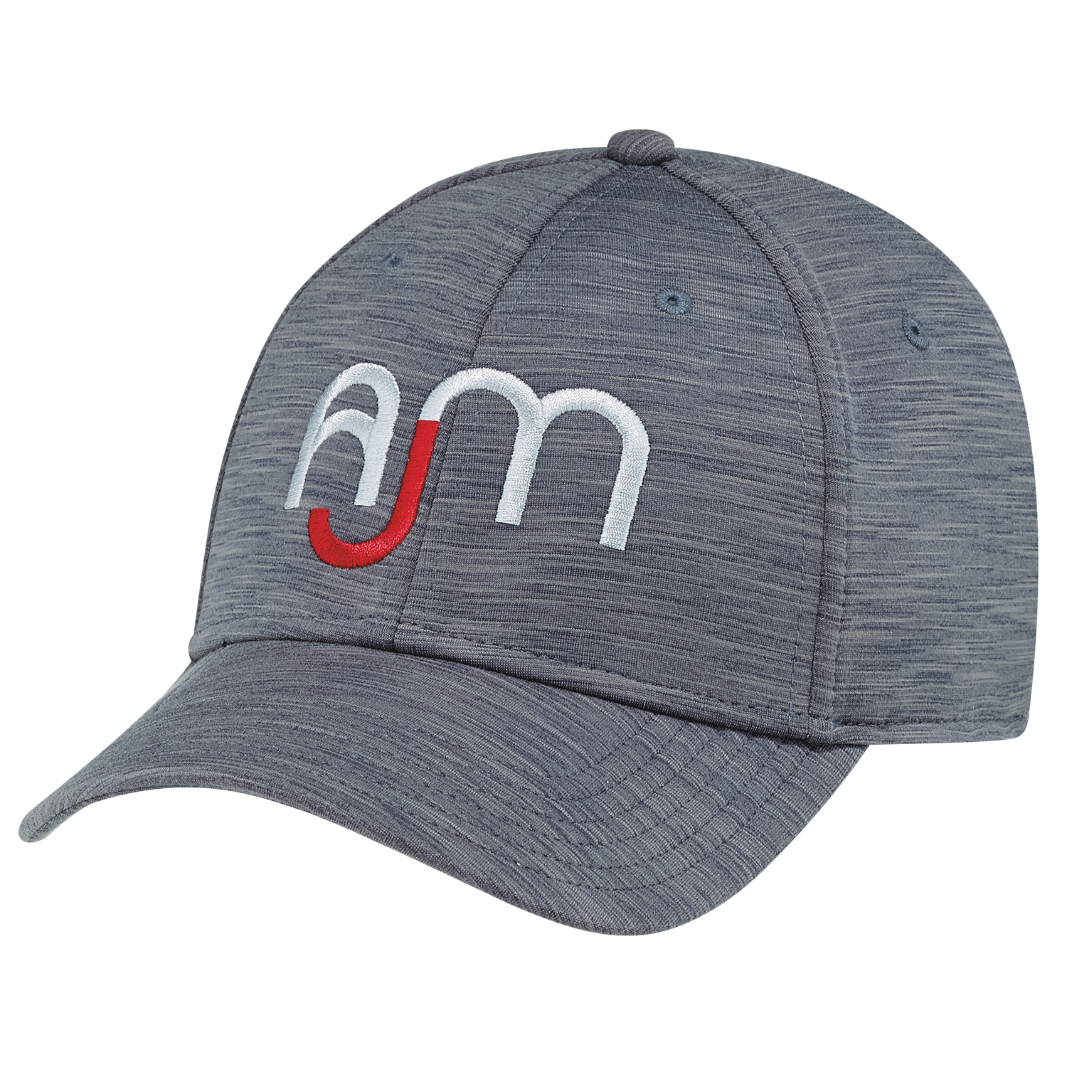 Polyester Marl & Spandex 6 Panel Constructed Contour (A-Class) Deluxe buckram laminated front panels with complete Pro-Stitch Pre-curved peak with 6 rows of stitching (P1) Premium cotton sweatband Self cloth back strap with velcro closure (S3) Polyester Marl & Spandex 6 Panel Constructed Contour (A Class)