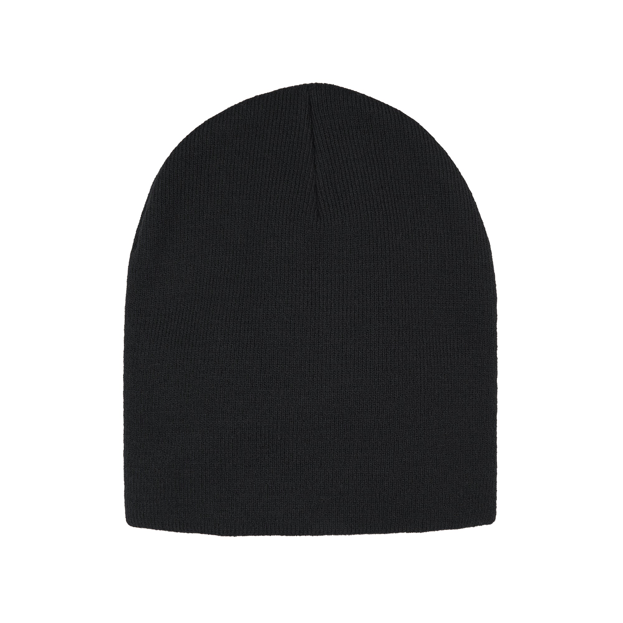 Adult Acrylic Beanie — Black Adult Acrylic Beanie - Image 1