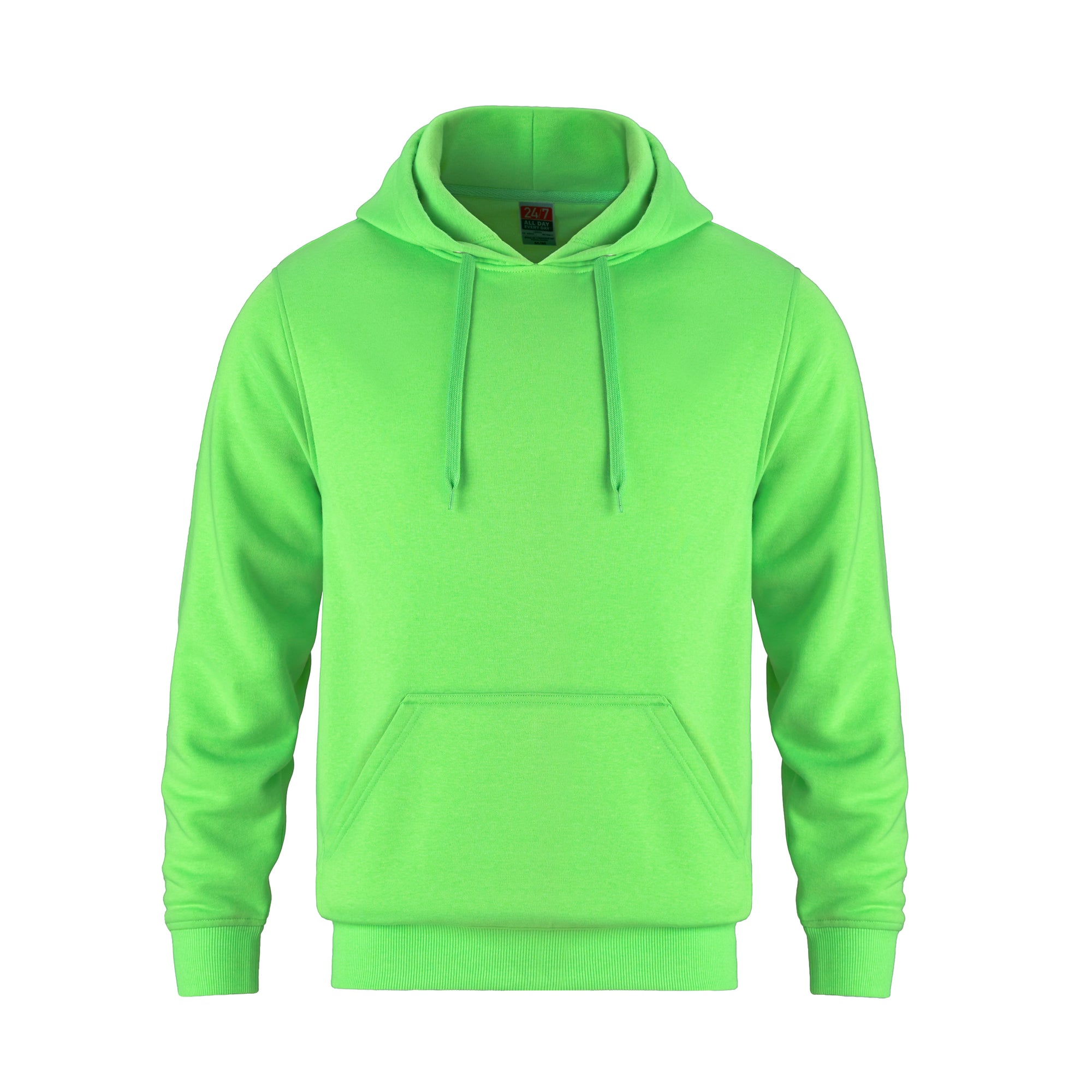 Adult Pullover Hooded Sweatshirt (intense colors) — Lime Adult Pullover Hooded Sweatshirt (intense colors) - Image 1