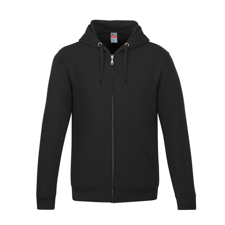 Adult Full Zip Hoodie — Black Adult Full Zip Hoodie - Image 1
