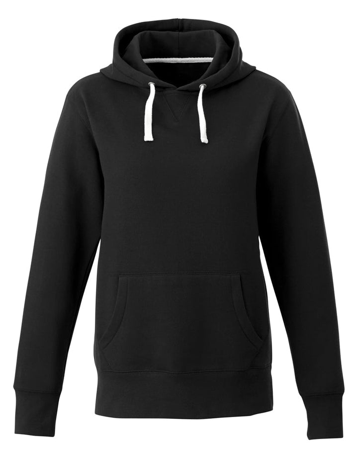 Ladies Pullover Hooded Sweatshirt — Black Ladies Pullover Hooded Sweatshirt - Image 1