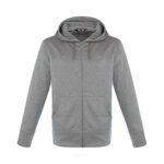 Adult Polyester Full-Zip Hooded Sweatshirt - Image 3