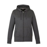 Ladies Polyester Full-Zip Hooded Sweatshirt - Image 6