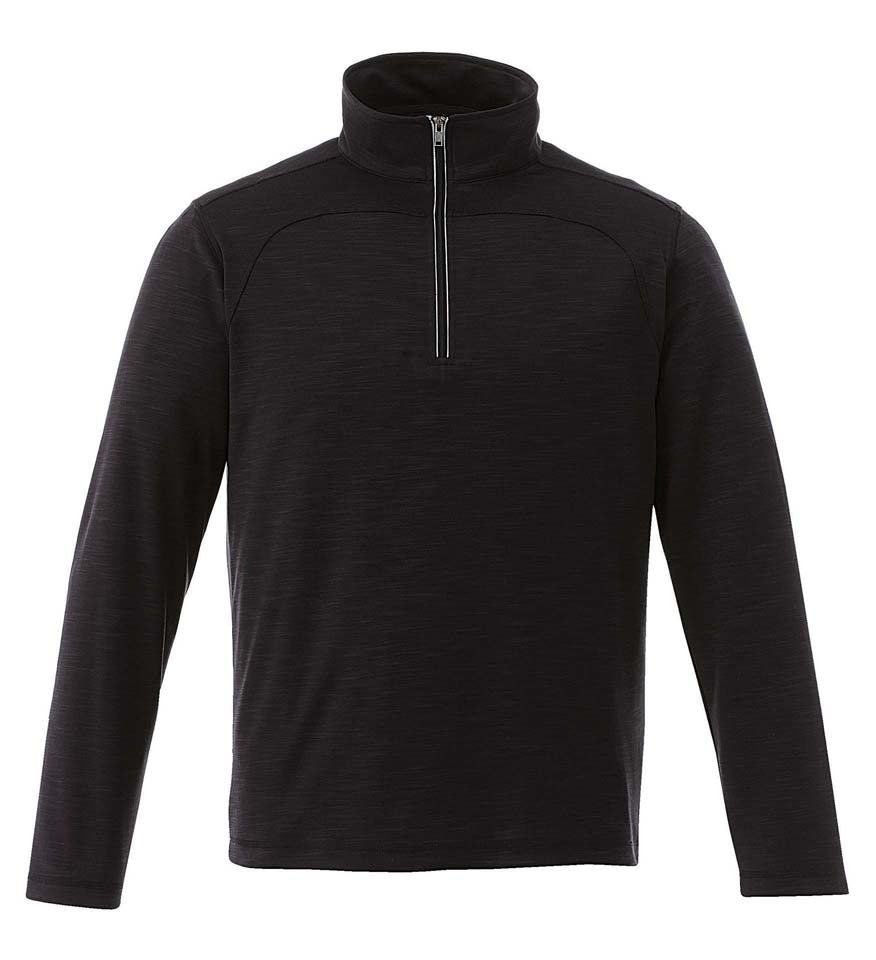 Men’s Interlock 1/4 Zip Pullover — Black Men’s Interlock 1/4 Zip Pullover