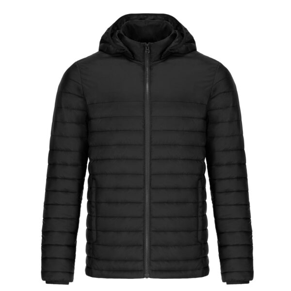 Men’s Lightweight Puffy Jacket With Detachable Hood