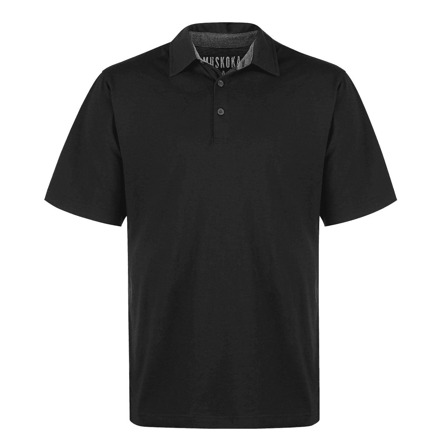 Men’s Poly/Cotton Polo Shirt — Black Men’s Poly/Cotton Polo Shirt