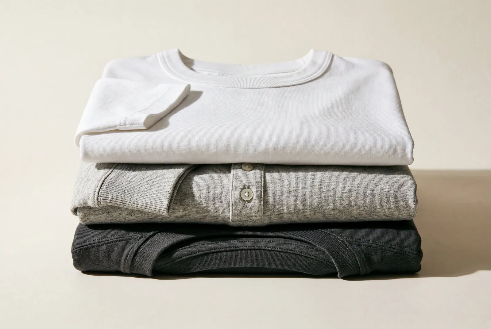 Folded blank shirts for corporate event T-shirt packages
