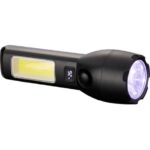 Solar Powered Rechargeable COB Flashlight