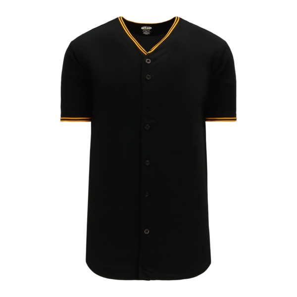 Full Button Baseball Jerseys BA5500-PIT-G01