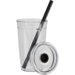 Anna Recycled Acrylic Tumbler w/ Straw 15oz