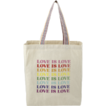 Rainbow Recycled 6oz Cotton Grocery Tote