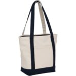 Recycled 12oz Zip Top Canvas Tote