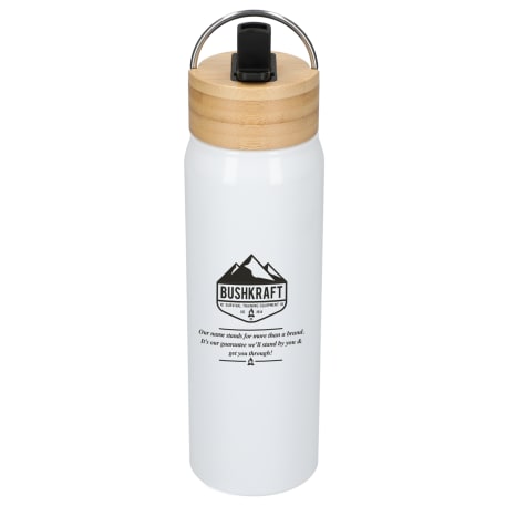 Billy 26oz Aluminum Bottle w/ FSC® Bamboo Lid