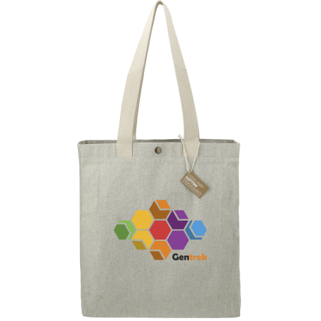 Repose 10oz Recycled Cotton Box Tote w/Snap