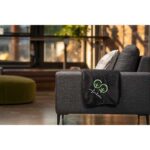 100% Recycled PET Fleece Blanket with RPET Pouch