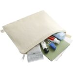 Organic Cotton Flat Travel Pouch