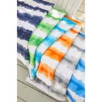 Good Vibes Cabana Stripe Beach Towel