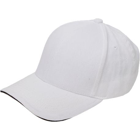 Recycled Cotton Twill 6 Panel Split Peak Ballcap