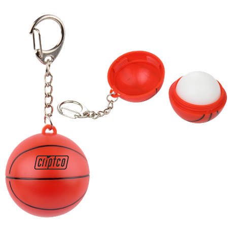 Basketball SPF15 Lip Moisturizer Keychain