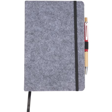 THE GOODS™ 8" x 5.5" Recycled Felt Bound Notebook