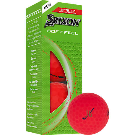 Srixon Soft Feel BRITE Golf Balls - 3 Pack