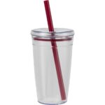 Anna Recycled Acrylic Tumbler w/ Straw 15oz