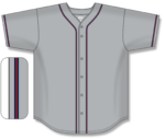 Full Button Baseball Jerseys BA5500-ATL-G01