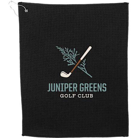 15" x 18" Recycled 200g Microfiber Waffle Towel