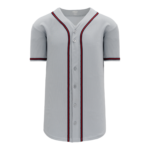 Full Button Baseball Jerseys BA5500-ATL-G01