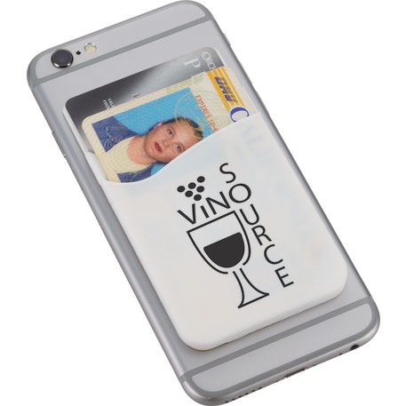 Dual Pocket Slim Silicone Phone Wallet
