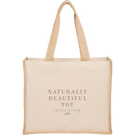Sol Recycled Cotton & Jute Shopper Tote