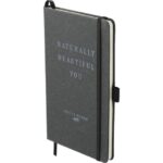 FSC® Mix 5.5" x 8.5" Recycled Leather Bound Journa