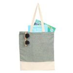 Split Recycled 5oz Cotton Twill Convention Tote
