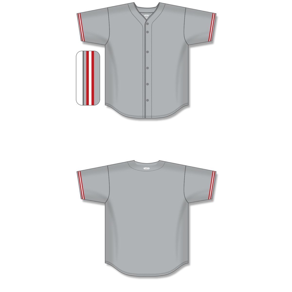 Full Button Baseball Jerseys BA5500-CIN-G01