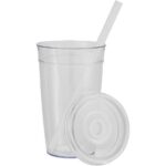 Anna Recycled Acrylic Tumbler w/ Straw 15oz
