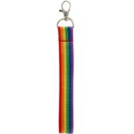 Recycled Rainbow Wrist Lanyard