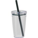 Anna Recycled Acrylic Tumbler w/ Straw 15oz
