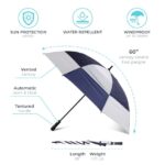 totes® 60" UV Protection Auto Open Golf Umbrella