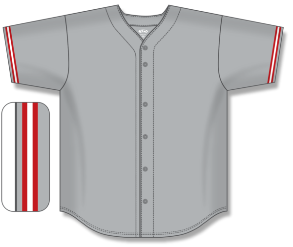 Full Button Baseball Jerseys BA5500-CIN-G01